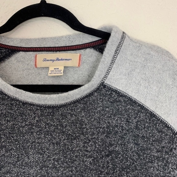 Tommy Bahama Men's Gray pullover crewneck size M - Picture 5 of 6